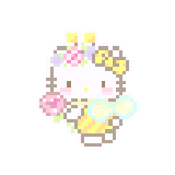Hello Kitty·兔耳装扮·030拼豆图案