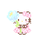 Hello Kitty·泡泡魔法·020拼豆图案