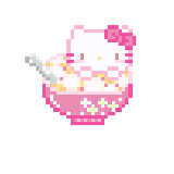 Hello Kitty·甜品杯·026拼豆图案