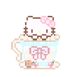 Hello Kitty·饮品杯·004拼豆图案