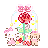 Hello Kitty·玫瑰花篮·017拼豆图案
