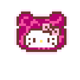 Hello Kitty·猫耳头套·023拼豆图案